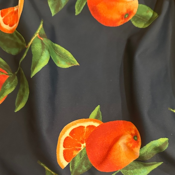 Old Navy Women's One Piece Swimsuit - Navy and Orange - Picture 3 of 4